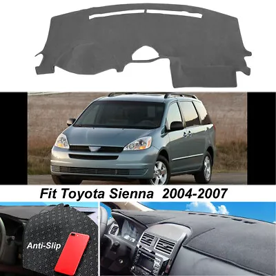 $21.86 • Buy Dash Mat Dash Cover Non-Slip Dashboard Pad Dark Gray For Toyota Sienna 2004-2007