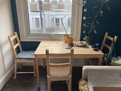 IKEA Dining Table (Ingo) And 4chairs (Ivar) • £59.99