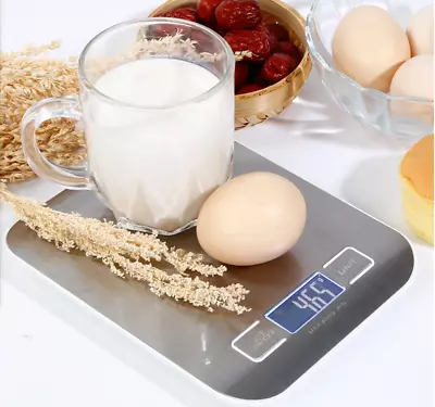 Weighing 5kg 1g Electronic Digital Kitchen Scale Postal Scales Stainless Steel • $14.99