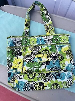 Vera Bradley Three O Tote…Lime’s Up….EUC • $16