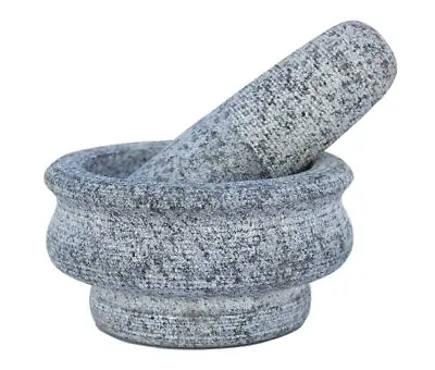 Mortar And Pestle Set Stone For Spices Okhli Masher Khalbatta Kharal Mixer • $78.75