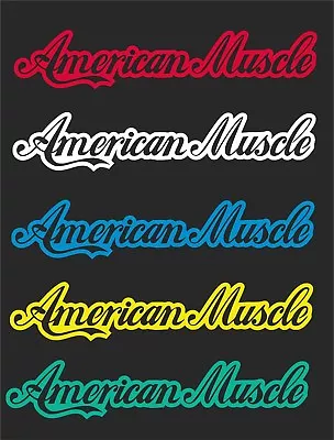 American Muscle  Car Window Decal...pick Your Size And Color ..2 For 1 • $8.99