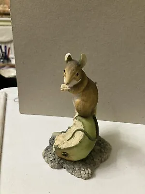 £13.50 • Buy Mouse On Pear Figure,mouse Ornament,Border Fine Arts,Ayres,1984
