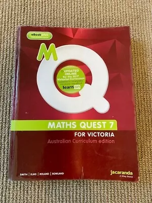 Maths Quest 7 Jacaranda For Victoria Australian Curriculum Edition • $10
