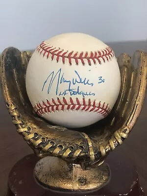 Maury Wills Autographed ONL Baseball Inscribed 30 LA Dodgers • $50