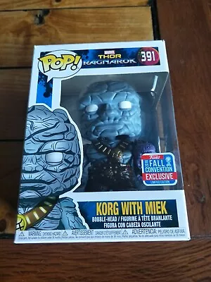 Marvel Thor Ragnarok -  Korg With Miek #391 NYCC 2018 Exclusive Funko Pop! Vinyl • $50