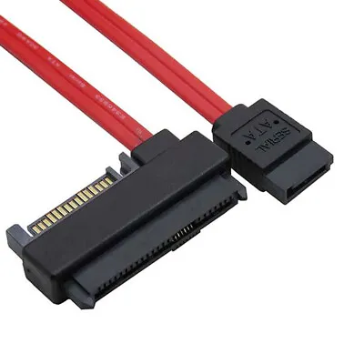 SAS 29 Pin SFF-8482 To SATA 7Pin Hard Disk Drive Raid Cable With SATA Power Cord • $5.98