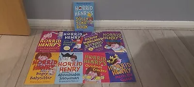 Horrid Henry Set Of 9 Books. VGC • £6.50