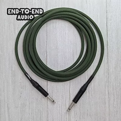 Guitar Instrument Cable - Mogami W2524 Neutrik Plugs Braided Sleeve Handmade • $35.99