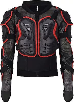 ATV Motorcycle Body Armor Protector Pro Street Motocross Arm Guard Jacket W/Back • $29.99