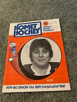 1980 Fort Wayne Komets V Muskegon Mohawks IHL Hockey Program Peter Crawford 2/9 • $24.50