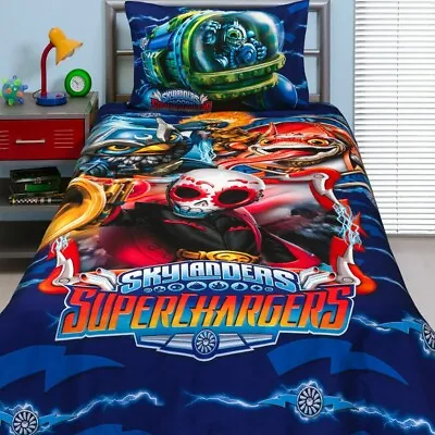 Skylanders Supercharged Kids SINGLE Bed Quilt Cover Set. Reversable • $38.49