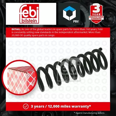 2x Coil Springs (Pair Set) Fits MERCEDES E200 W210 Rear 2.0 2.2D 95 To 02 Febi • $83.26