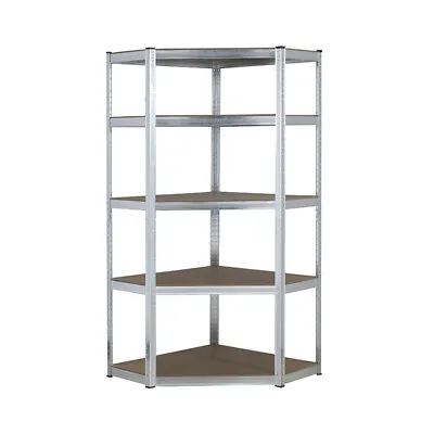 Galvanised Corner Shelving/Racking Garage Storage Unit Shelves 150kg 1500mm H • £59.99