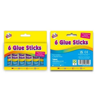 £2.99 • Buy Artbox 6 Glue Sticks - Twist Glues Non Toxic Kids Children Safe No Mess Adhesive