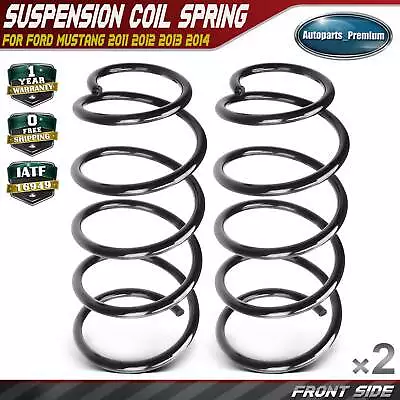 2x Front Side Coil Spring For Ford Mustang Base GT 2011 2012 2013 2014 3.7L 5.0L • $46.99