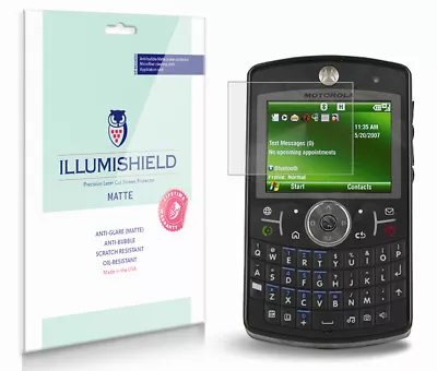 ILLumiShield Matte Screen Protector W Anti-Glare/Print 3x For Motorola Q9h • $10.95