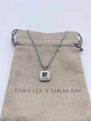 $319.99 • Buy David Yurman Petite Albion Pendant Necklace With White Topaz And Diamonds 17 
