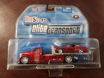 Maisto All Stars Elite Transport CS Tow Truck / 1967 Ford Mustang GT. 1/64 Mint • $29.99