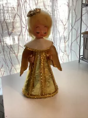 Vintage Angel Christmas Paper Cone Tree Topper • $18