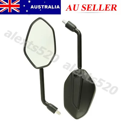 10mm Motorcycle Bike Rear View Side Mirror For Honda/Kawasaki/Suzuki Universal • $25.96