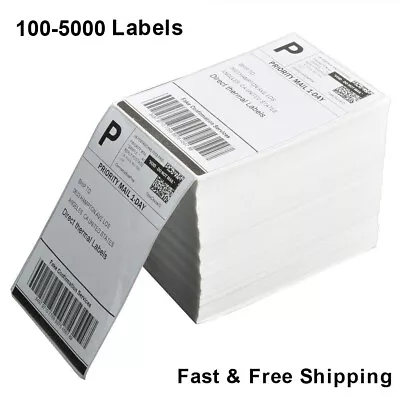 For Rollo & Zebra Fanfold 4x6 Perforated Direct Thermal Address Shipping Labels • $73.95