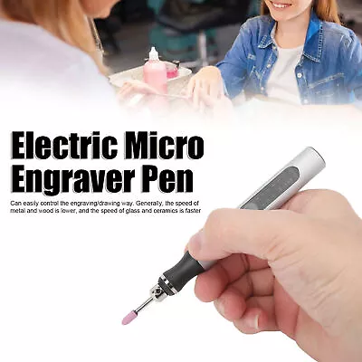 Electric Micro Engraver Pen Mini DIY Vibro Engraving Tool Nail Removal Spare • $26.26