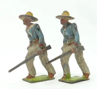 Vintage Britains Lead Wild West Cowboys With Rifles • £8