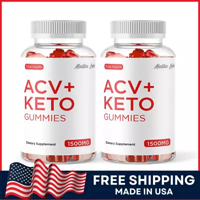 Total Health ACV Keto Gummies Ketosis Weight Loss 1500mg Advanced Formula 2-Pack • $29.72