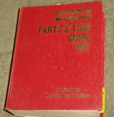 1984-92 Motor Chilton Parts & Labor Guide Professional Service Trade Edition • $24.99