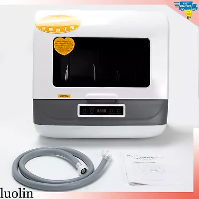 Mini Table Top Dishwasher Portable Countertop Dishwasher 4 Programs W/water Tank • £184.88