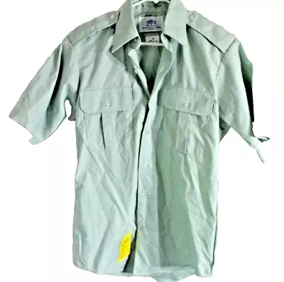 Army Dress Green Uniform Shirt Men 16 1/2 Military Short Sleeve USGI AG 415 DSCP • $14.95