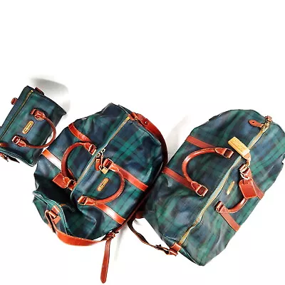 Polo Ralph Lauren Boston Bag 3 Pieces Set Hand Bag  PVC Greens PVC 3351219 • $3.25