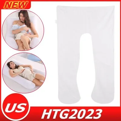 U Shaped Pregnancy Pillow Cover Full Body For Pregnant Women Sleeping 70*130cm • $12.34