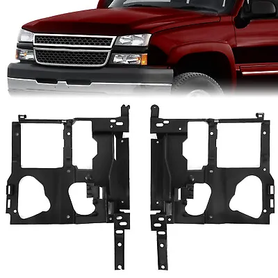 Front Headlight Support Brackets LH+RH For Chevrolet Silverado/GMC Sierra 99-02 • $42