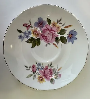 Sadler Wellington Fine Bone China Saucer Plate Floral Design Made In England • £6.08
