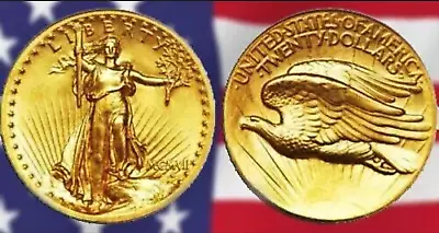 8k Gold Mini St. Gaudens Coin 1/2g .5g 10mm • $15