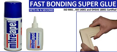 Mitre Joiners Corner Mate Two Part Instant Fast Bonding Super Glue Adhesive 50g • £8.99