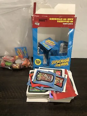 Wacky Packages Erasers 200+Cards Lot Magents Erasers Value Box 2006 ‘07 2011 • $75