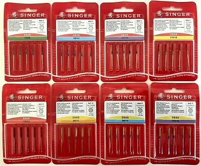 Singer Sewing Machine Needles Domestic Standard 2020 Ballpoint 2045 130/705H UK • £0.99