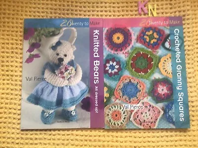 20 To Make: Knitted Tiny Bears & Granny Squares  2 Books • £12.99