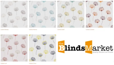 £75.59 • Buy Calista Floral Patterned Roller Blinds - Made To Measure - Dimout - Child Safe
