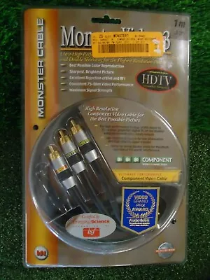 Monster Cable MV3CV-1M  VIDEO 3 Series  Component Video Cable - 1 Meter-HDTV • $18