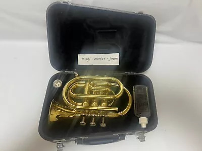 Jupiter Pocket Trumpet Mini Trumpet Gold JPT-416 Genuine Complete Product • $252.99