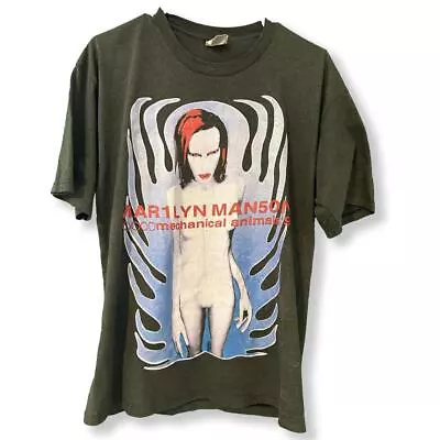 Marilyn Manson  Mechanical Animals  1998 Tour T Shirt Heavy Cotton NH9722 • $16.99