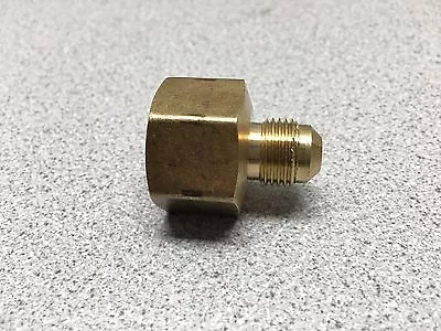 $3.99 • Buy Brass Natural Propane LP Gas Fitting 3/8  Flare To 3/4  FIP Female NPT Fitting