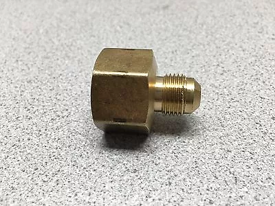 Brass Natural Propane LP Gas Fitting 3/8  Flare To 3/4  FIP Female NPT Fitting • $3.99