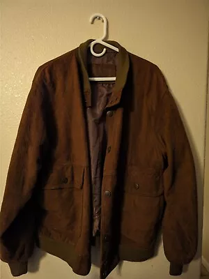 A. Collezioni Vintage Suede Jacket Mens Brown • $48.99