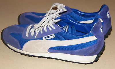 Vintage PUMA Power Cat Suede Shoes Nylon Mens Tennis Running Athletic 7.5 Waffle • $19.99