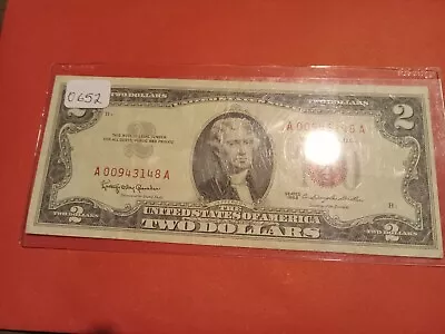 1963 Red Seal 2 Dollar Bill • $24.99